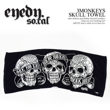 EYEDY 3MONKEYS SKULL TOWEL EYE-TWL001画像