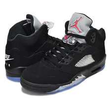 NIKE AIR JORDAN 5 RETRO OG BG blk/f.red-m.slv-wht 845036-003画像