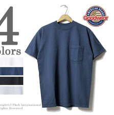 Goodwear クラシックネック クルーネック ポケットTシャツ GDW-001-161017/018画像