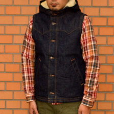 UES 991551 デニムボアベスト画像