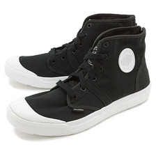 PALLADIUM PALLARUE HI ZIP CVS MNS BLACK/WHITE 05147-002画像