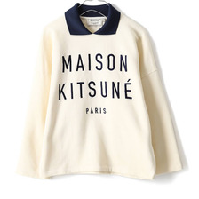 MAISON KITSUNE POLO CROPPED SWEAT FW16W733画像