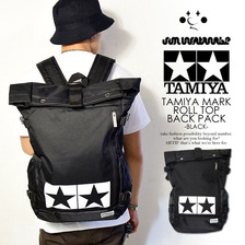 TAMIYA &times; JUN WATANABE ROLL TOP BACK PACK -BLACK-画像
