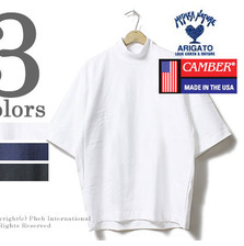 CAMBER 聖林公司別注 アメリカ製 マックスウェイト モックネック ビッグTシャツ 700055015画像
