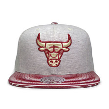 Mitchell & Ness CHICAGO BULLS OATMEAL HEATHER SNAPBACK HEATHER LVMNCHB303画像