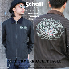 Schott STRIPED WORK JACKET EAGLE 3162029画像