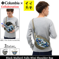 Columbia &times; iicamo Black Mallard Falls Mini Shoulder Bag PU8067画像