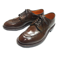 WHEELROBE #15078C CORDOVAN HEAVY STITCHING MOC TOE brown画像