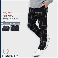 FRED PERRY Jersey Slacks Pant Perry Boys F4411画像