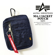 ALPHA MA-1 JACKET POUCH -NAVY-画像