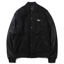 OBEY SOTO COLLEGIATE JACKET (BLACK)画像