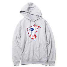 MISHKA &times; FAMOUS STARS AND STRAPS "ALL SEEING F PULL OVER HOOD" (HEATHER)画像
