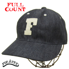FULLCOUNT 6 Panel Denim Baseball Cap "F" INDIGO 6827画像