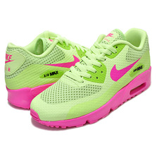 NIKE AIR MAX 90 BR GS g.grn/pink blast-blk 833409-300画像