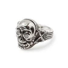Peanuts&Co SKULL POISON RING -ZIRCONIA- (WHITE)画像