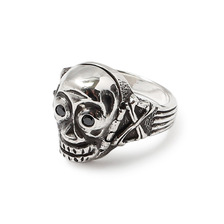 Peanuts&Co SKULL POISON RING -ZIRCONIA- (BLACK)画像