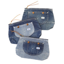 LEE OVERALL POUCH MINI -DENIM/HICKORY- LA0030-6画像