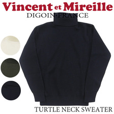 Vincent et Mireille タートルネック セーター VM16FA8W702M画像