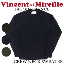 Vincent et Mireille クルーネック セーター VM16FA8W701M画像