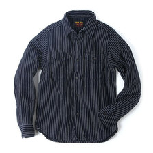 UES インディゴストライプネル 501656画像