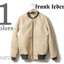 FRANK LEDER プラント ダイド ディアスキン レザーボマー ジャケット 0827110画像
