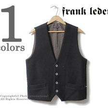 FRANK LEDER 0827059 BLACK WAFFLED WOOL画像