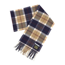 Glen Prince LAMBSWOOL SCARF ネイビーバノックベーン画像
