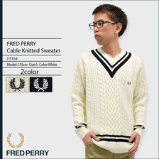 FRED PERRY Cable Knitted Sweater F3154画像