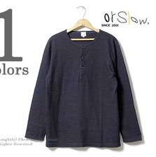 orslow インディゴ ヘンリーネック カットソー 03-0012-01画像