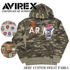 AVIREX ARMY CUSTOM SWEAT PARKA 6163490画像