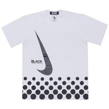 BLACK COMME des GARCONS &times; NIKE SWOOSH DOT TEE WHITE画像