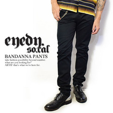 EYEDY BANDANNA PANTS BLACK画像