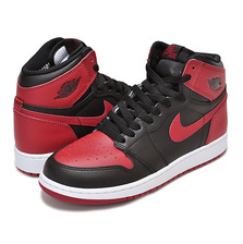 NIKE AIR JORDAN 1 RETRO HIGH OG BG "BRED" b;l/v.red-wht 575441-001画像