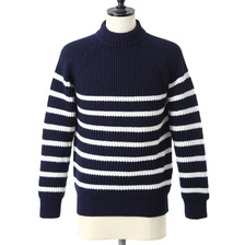 Letroyes MOCK NECK -Marine x Latte- LTW912-ECC02画像