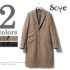 SCYE BASICS ウールカシミヤメルトン チェスターフィールドコート 5116-73523画像