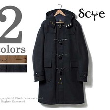 SCYE BASICS ウールカシミヤメルトン ダッフルコート 5116-73520画像
