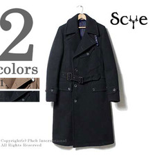 SCYE BASICS ウールカシミヤメルトン モーターサイクルコート 5116-73521画像