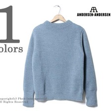 ANDERSEN-ANDERSEN 5GG INDIGO THE NAVY CREWNECK AD-012画像