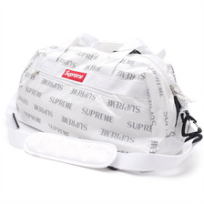 Supreme 3M Reflective Repeat Duffle Bag WHITE画像