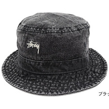 STUSSY Washed Denim Bucket Hat 132785画像