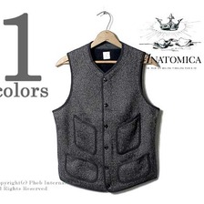 ANATOMICA MEN'S BB CLOTH VEST 530-452-07画像