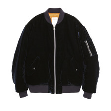 MR.GENTLEMAN VELVET MA-1 JACKET MGJ-OT34画像
