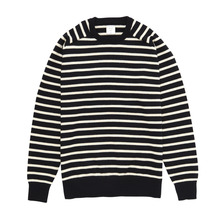 MR.GENTLEMAN BORDER CREW NECK KNIT MGJ-KN04画像