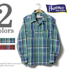 Pherrow's 16W-720WS ヘビーウェイト ネルシャツ画像