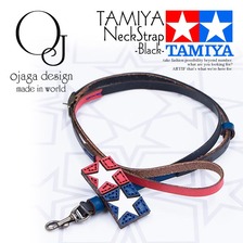 ojaga design &times; TAMIYA NeckStrap -Black- OJ-TAMIYA-033B画像