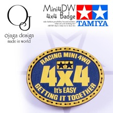 ojaga design × TAMIYA Mini4WD 4×4 Badge OJ-TAMIYA-035画像