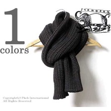 TENDER Co. 891 RIB SCARF ''BROWN VOE &times; BLK LAMBSWOOL''画像