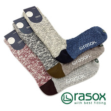 rasox コットンスラブ・クルー リブソックス CA160CR01画像