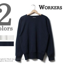 Workers Boatneck Cotton Sweater画像