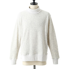 GOLD CASHMERE WOOL / COTTON TURTLE NECK SWEAT SHIRT GL67385画像